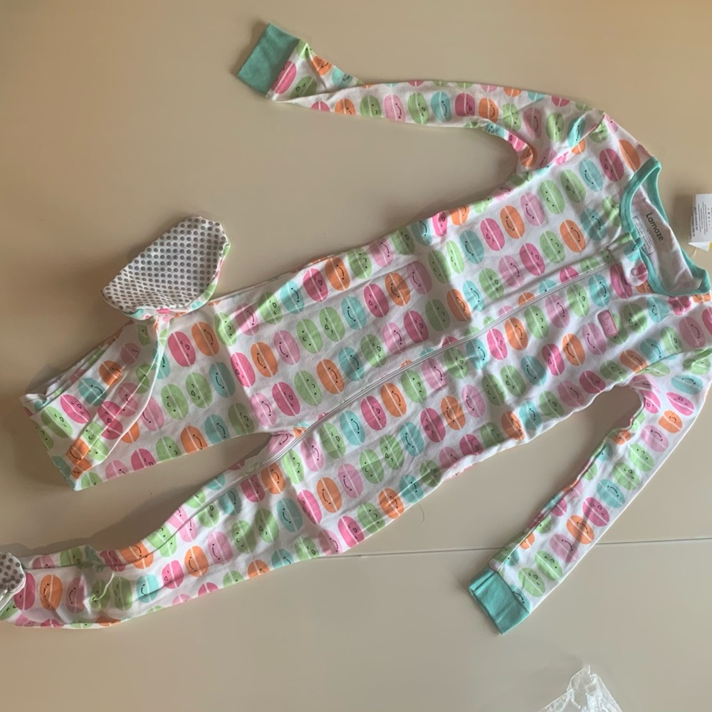NWT/ by Lamaze . 5T Macarons  multicolor Kids Pajamas 100% pure Organic Cotton - Picture 7 of 7